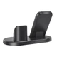 Зарядка беспроводная Qi 3 в 1 BOROFONE BQ10 |15W Max| Док-станция для iPhone + iWatch + Airpods Black (BQ10) - изображение 3