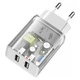 Сетевое зарядное устройство BASEUS Speed Mini Dual U Charger |2USB, 2A, 10.5W White (CCFS-R02) - изображение 5