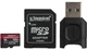 Карта памяти MicroSDXC 128GB UHS-II/U3 Class 10 Kingston Canvas React Plus R285/W165MB/s + SD-адаптер + USB-кардридер (MLPMR2/128GB) - изображение 1