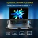 Охлаждающая подставка для ноутбука Zezzio ZLP-B4 Black (ZLP-B4) - изображение 4
