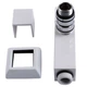 Набір кран напівоборотний кутовий з американкою Solomon Lux 1/2″ Cube White 8888 (2шт.) 000021914 - зображення 3