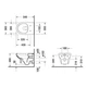 Подвесной унитаз DURAVIT DURASTYLE Rimless 540x365 округлый, с сидением, белый (45620900A1) - изображение 2