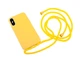 Силіконовий чохол на шнурку Crossbody для iPhone X/Xs (02) Yellow жовтий - зображення 2