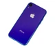 Чехол стеклянный Glass case для IPhone Xr (13) Shiny Blue ярко синий - изображение 2