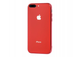 Чохол скляний Glass case для IPhone 7 Plus (01) Red червоний - зображення 1