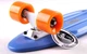 Скейт пенни борд Penny Fish Skateboards SOFT 401-8 22" Blue, оранжевые колеса - изображение 4