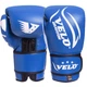 Перчатки для бокса и единоборств кожаные VELO Champ VL-2208 Blue-White 12 унций - изображение 1