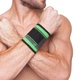 Напульсник эластичный для фиксации запястья Sibote 2505 размер M Black-Green - изображение 1