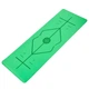 Коврик для фитнеса и йоги с разметкой Zelart 8307 2x-слойный 5мм Green-Black - изображение 1