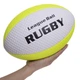 Мяч для американского футбола Zelart Rugby Liga Ball 0391 размер №9 White-Neon Yellow - изображение 6