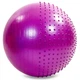 Мяч для фитнеса фитбол полумассажный 85 см Zelart 4437-85 Purple - изображение 1