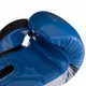Перчатки для бокса и единоборств на липучке Zelart 2888 Blue-Silver 10 унций - изображение 3