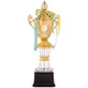 Кубок спортивный с ручками и крышкой приз спортивный SP-Sport Heroe K078A высота 31 см Gold - изображение 1
