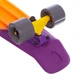 Скейт пенни борд Penny My Go Fish Skateboards RUBBER SOFT 412-9 22" Yellow-Orange-Purple, серые колеса - изображение 5