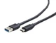 Кабель Cablexpert (CCP-USB3-AMCM-0.5M) USB3.0 - USB Type-C, 0.5 м, премиум, черный - изображение 1