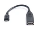 Кабель REAL-EL USB2.0 OTG 0.1m черный - изображение 1