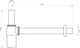 Сифон для раковини DEVIT колбовий 1 1/4 "x32 мм (53012100) - зображення 2