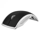 Беспроводная складная компьютерная мышь HOCO foldable USB wireless 2.4G mouse DI03 Black-silver (Di03) 1200DPI - изображение 1