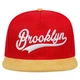 Кепка Cнепбек логотип Brooklyn NYC (Бруклин) с прямым козырьком Красный, Унисекс WUKE One size - изображение 2