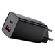 Сетевое зарядное устройство Baseus GaN2 Lite Quick Charger 1USB/1Type-C, QC/PD, 5A, 65W с быстрой зарядкой Black (CCGAN2L-B01) - изображение 1