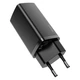 Сетевое зарядное устройство Baseus GaN2 Lite Quick Charger 1USB/1Type-C, QC/PD, 5A, 65W с быстрой зарядкой Black (CCGAN2L-B01) - изображение 3