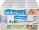 Вологі серветки Babylove Feuchttücher 4уп*80 шт - зображення 1