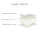Матрас ортопедический беспружинный USLEEP CANDY GREEN 80x190 см - изображение 2