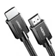 Межкомпонентный кабель UGREEN HD135 HDMI to HDMI, 2 m, v2.1 8K-60Hz/4K-120Hz Braided Gray 70321 - изображение 1