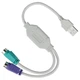 Перехідник для підключення клавіатур Lesko 2 PS/2-USB 2.0 - зображення 1