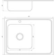 Миття кухонне Mira накладне прямокутне 800х500х180 Decor Right MR 8050 RD - зображення 4