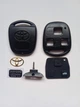 Корпус для ключа Toyota RAV4 Land Cruiser Camry Corolla Prado Yaris Tarago Galakeys 3 кнопки (19-02) - зображення 3