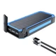 Солнечный повербанк iBattery YD-888KW с беспроводной зарядкой QI и фонариком 20000 mAh blue - изображение 6
