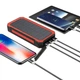 Солнечный повербанк iBattery YD-888KW с беспроводной зарядкой QI и фонариком 20000 mAh red - изображение 10