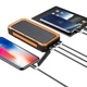 Солнечный повербанк iBattery YD-888KW с беспроводной зарядкой QI и фонариком 30000 mAh orange - изображение 10