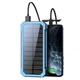 Солнечный повербанк iBattery YD-888KW с беспроводной зарядкой QI и фонариком 20000 mAh blue - изображение 13