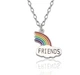 Комплект парные кулоны и браслеты для друзей Радуга - best friends BF 45 см - изображение 5