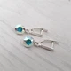 Сережки Hand Made з кристалами хамелеонами Сваровські - зображення 1