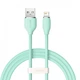 Кабель для швидкого заряджання Baseus Jelly Liquid Silica Gel Charging Data Cable USB to Lightning 2.4A 1.2m Green (CAGD000006) - зображення 1