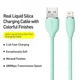 Кабель для швидкого заряджання Baseus Jelly Liquid Silica Gel Charging Data Cable USB to Lightning 2.4A 1.2m Green (CAGD000006) - зображення 2