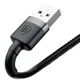 Кабель для зарядки Baseus Cafule Cable USB For Micro-USB 1.5A 2m Black (CAMKLF-CG1) - изображение 3