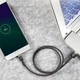 Кабель для зарядки Baseus Cafule Cable USB For Micro-USB 1.5A 2m Black (CAMKLF-CG1) - изображение 7