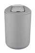 Контейнер мусорный с откидной крышкой Wenko Brasil L Grey, d19.5x31 см, 6.5 л серый (22250100) - изображение 2