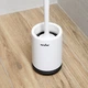 Ершик для унитаза MBM HOME BP-13 напольный пластиковый бело-черный - изображение 9