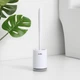 Ершик для унитаза MBM HOME BP-13 напольный пластиковый бело-серый - изображение 6