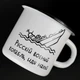 Кружка емальована Enamel mug з принтом Русскій корабль біла 400 мл - зображення 2