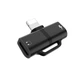 Перехідник Hoco LS20 Lightning to Lightning 220V + Lightning-HF Чорний - зображення 1