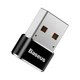Перехідник Baseus Mini Type-C female to USB male Чорний (CAAOTG-01) - зображення 2