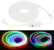 Гнучка неонова світлодіодна стрічка NEON LED (120 світлодіодів/м) SMD 3528 IP65 220V RGB - зображення 1