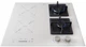 Варочная поверхность комбинированная Luxor Exclusive GI 67 Wh Slider SS + круглая подставка Wok (для газовой части) в подарок, белый - изображение 1