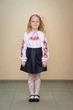 Вышиванка детская Волинські візерунки Мальвы 122 см белая - изображение 7